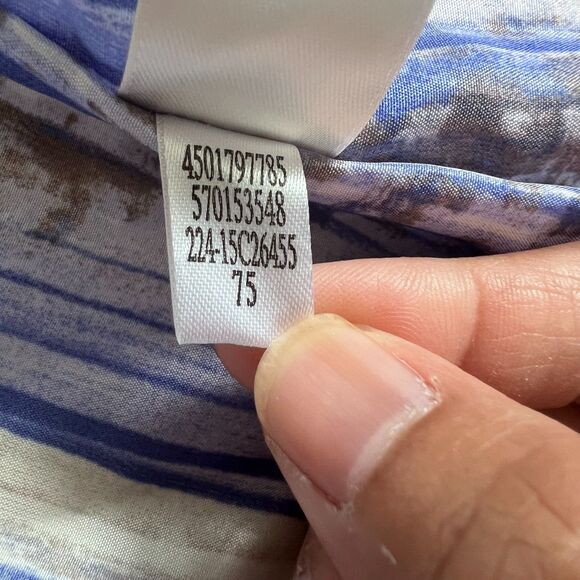 Chico's Women's Ribbed Quilted Vest Sz 2 Large White Zip Collared Pocket Lined - Picture 10 of 13